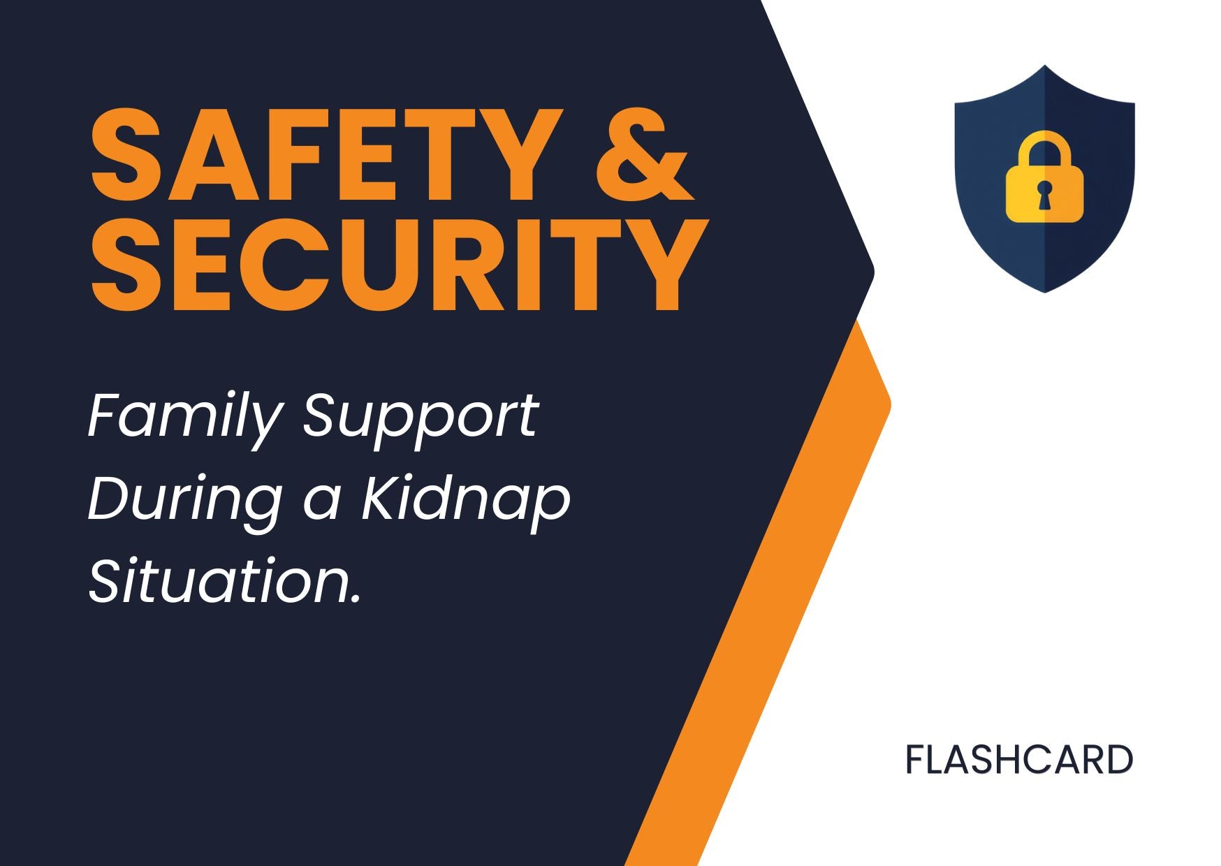 Family Support During a Kidnap Situation